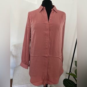 Satin Rose Button up